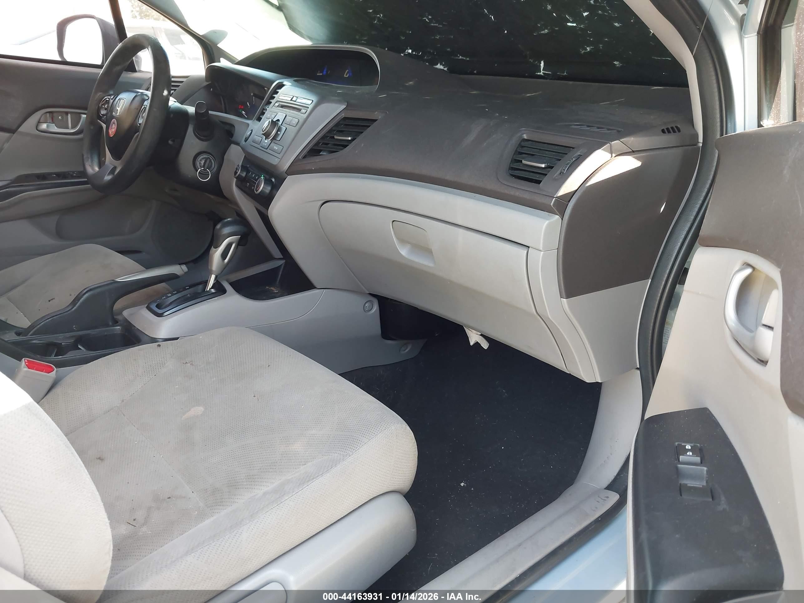 2012 Honda Civic Lx Light Blue vin: 19XFB2F54CE371208