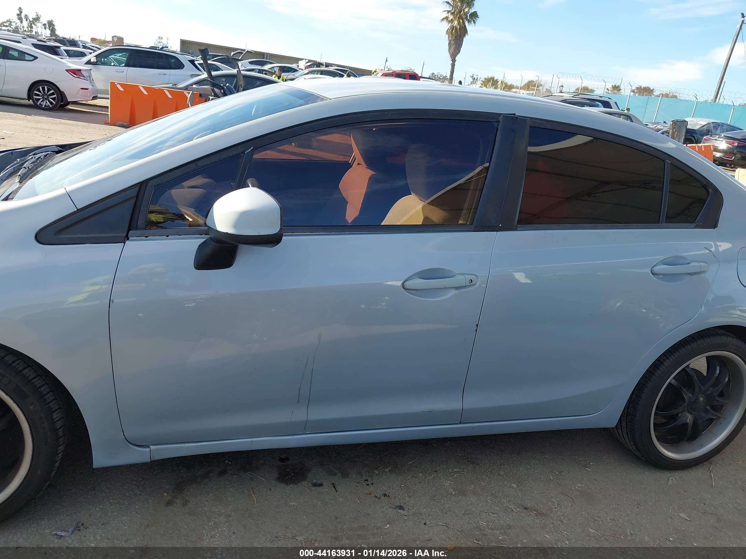 2012 Honda Civic Lx Light Blue vin: 19XFB2F54CE371208