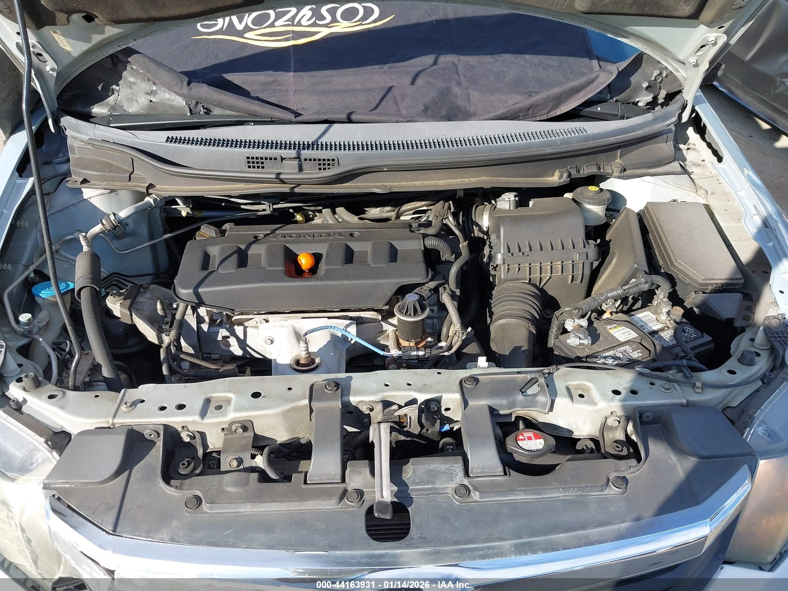 2012 Honda Civic Lx Light Blue vin: 19XFB2F54CE371208
