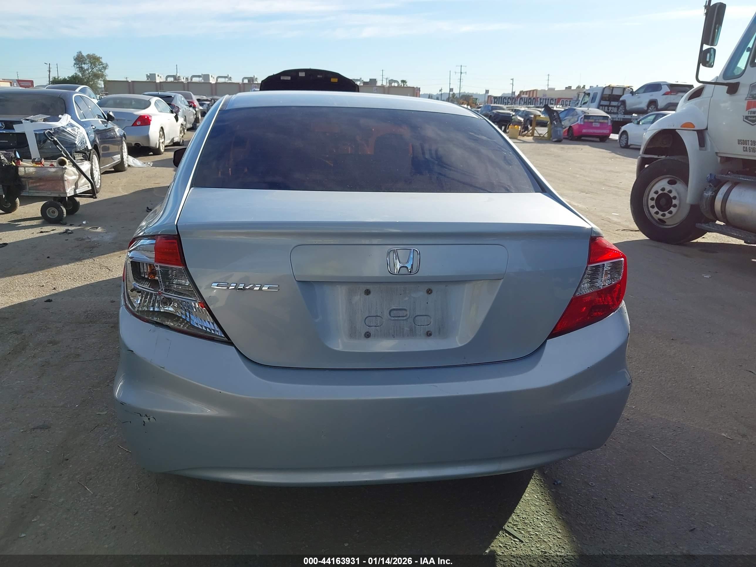 2012 Honda Civic Lx Light Blue vin: 19XFB2F54CE371208