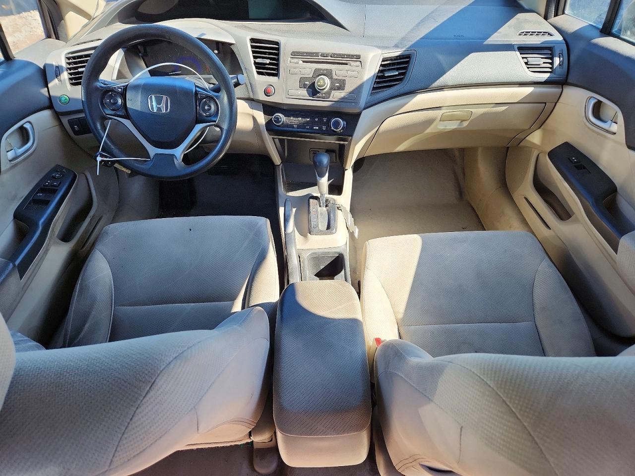 2012 Honda Civic Lx Gray vin: 19XFB2F54CE375078