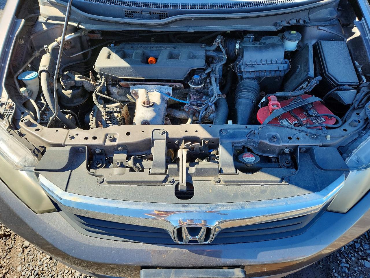 2012 Honda Civic Lx Gray vin: 19XFB2F54CE375078