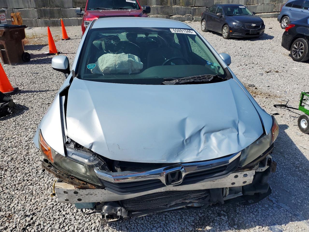 2012 Honda Civic Lx Silver vin: 19XFB2F54CE375873
