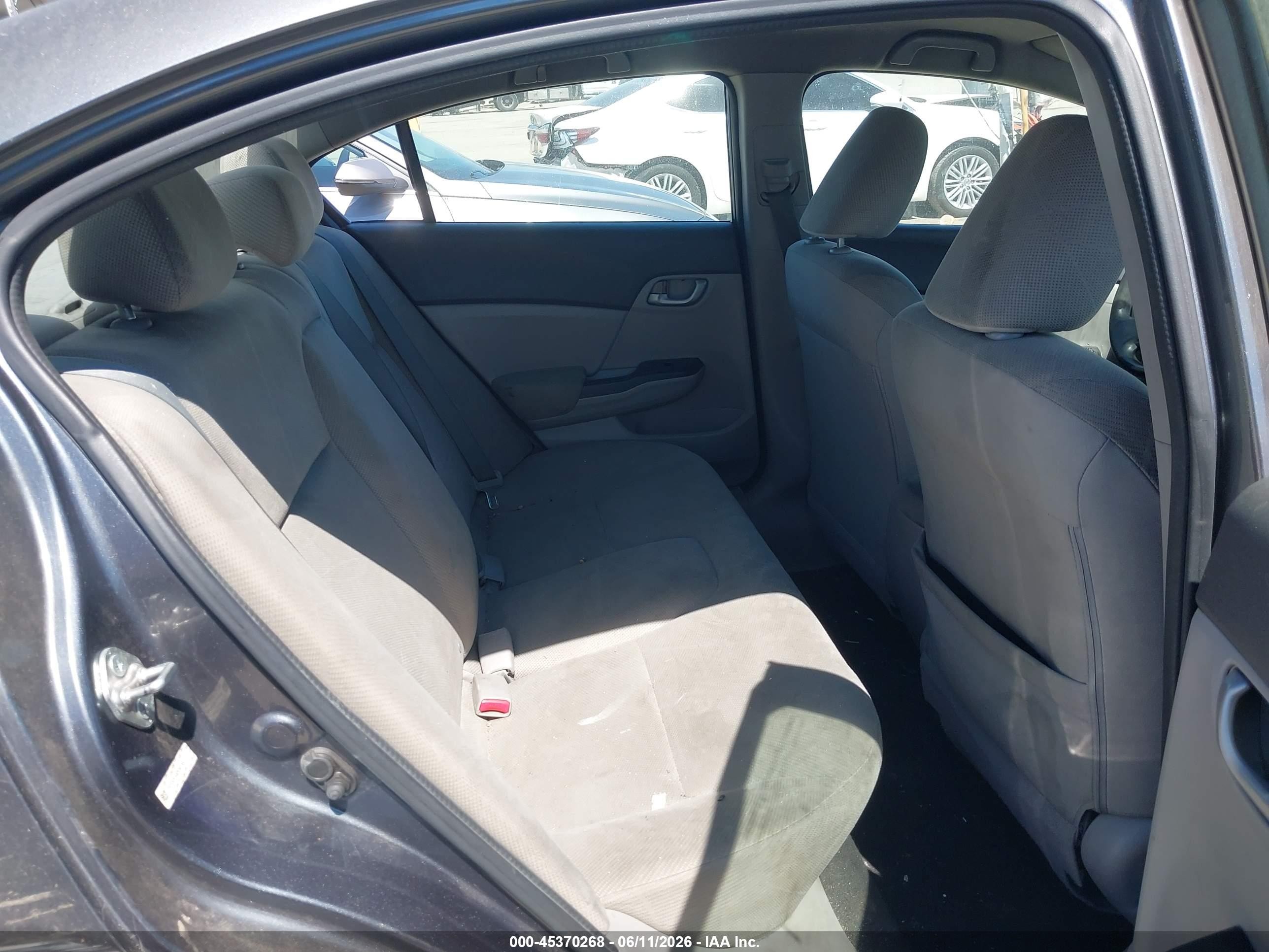 2012 Honda Civic Lx Gray vin: 19XFB2F54CE391359