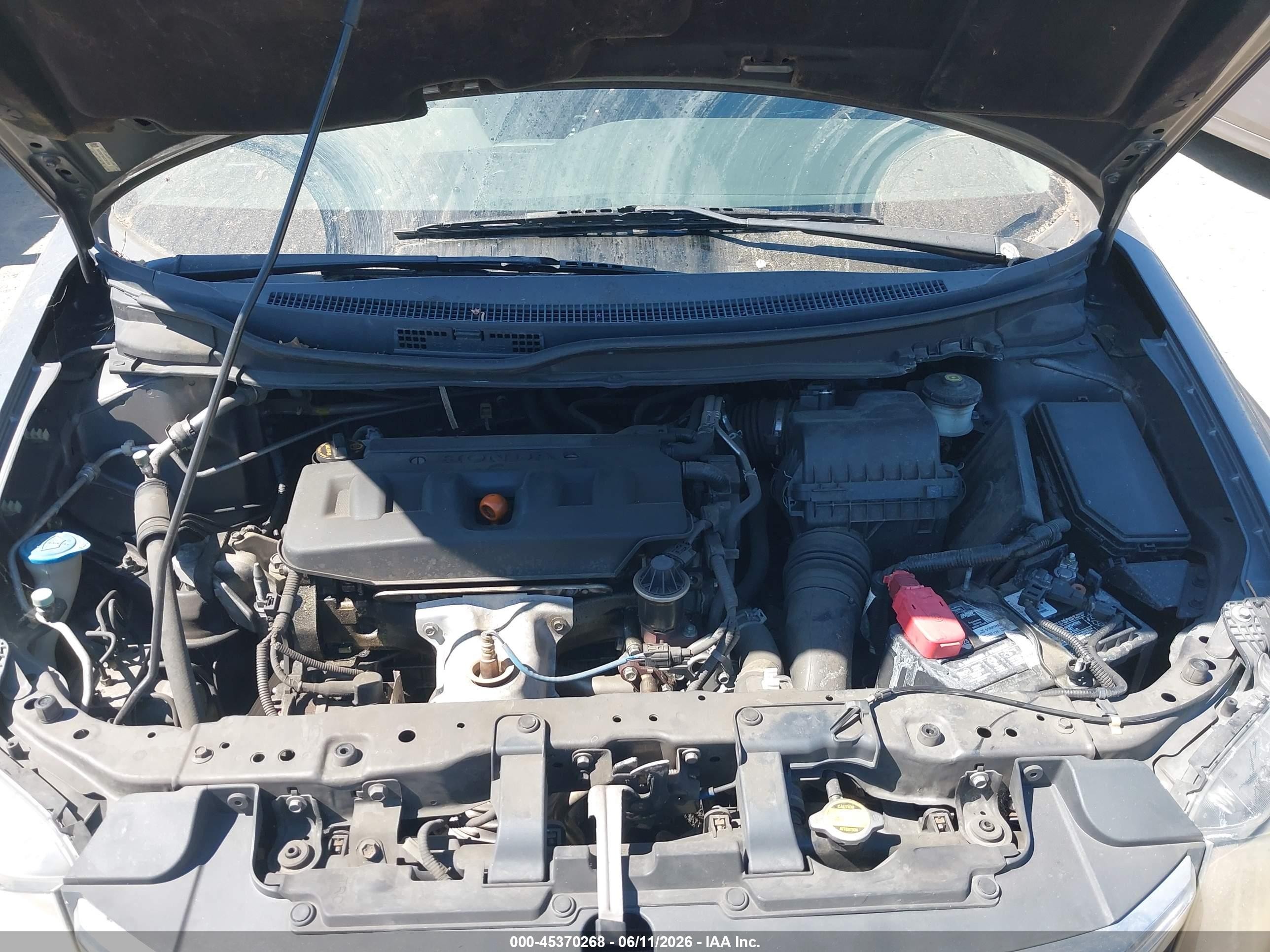 2012 Honda Civic Lx Gray vin: 19XFB2F54CE391359