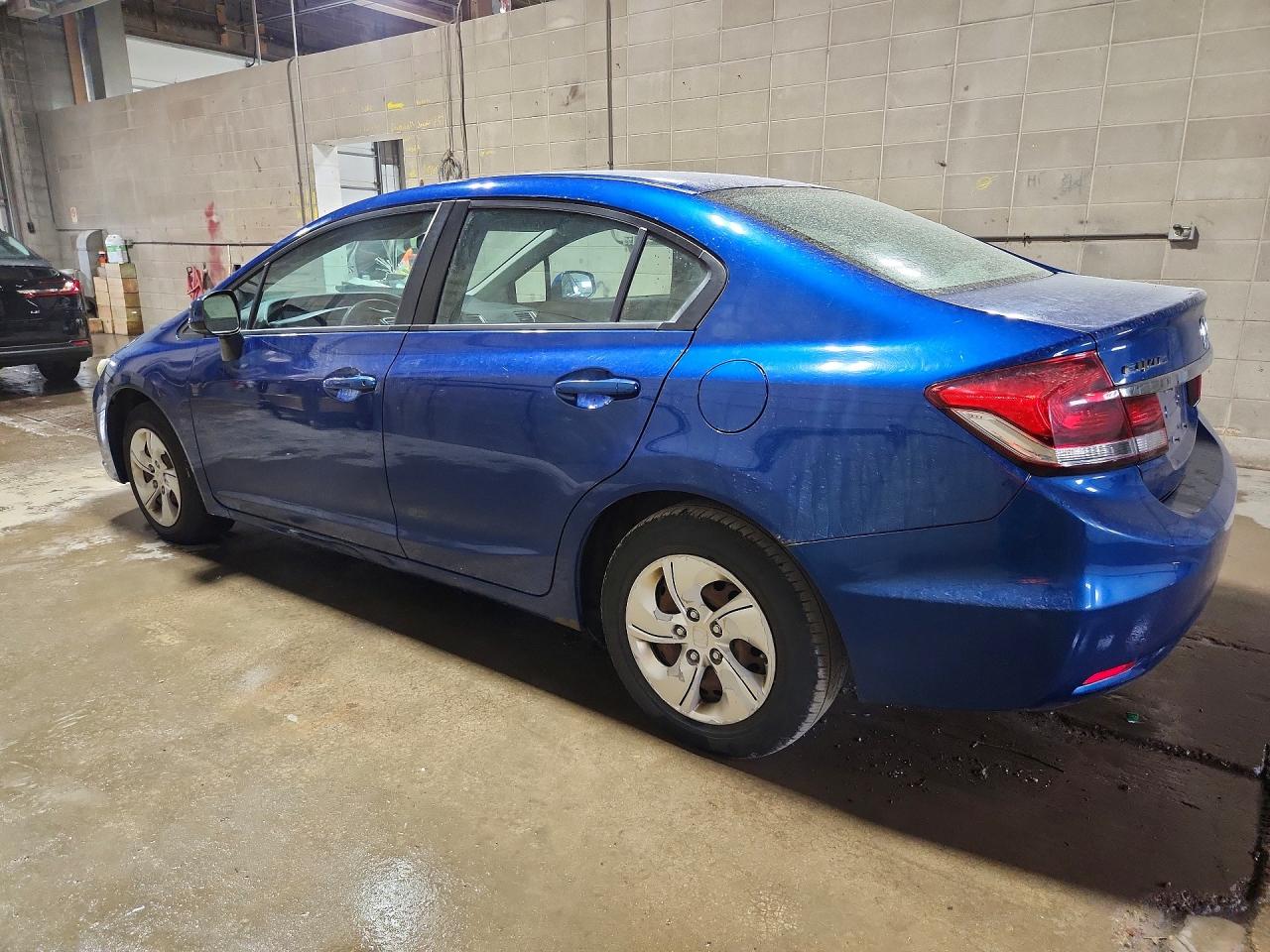 2013 Honda Civic Lx Blue vin: 19XFB2F54DE013558