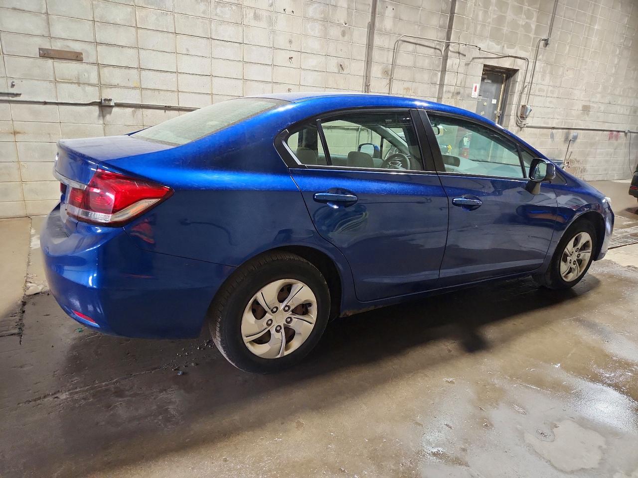 2013 Honda Civic Lx Blue vin: 19XFB2F54DE013558