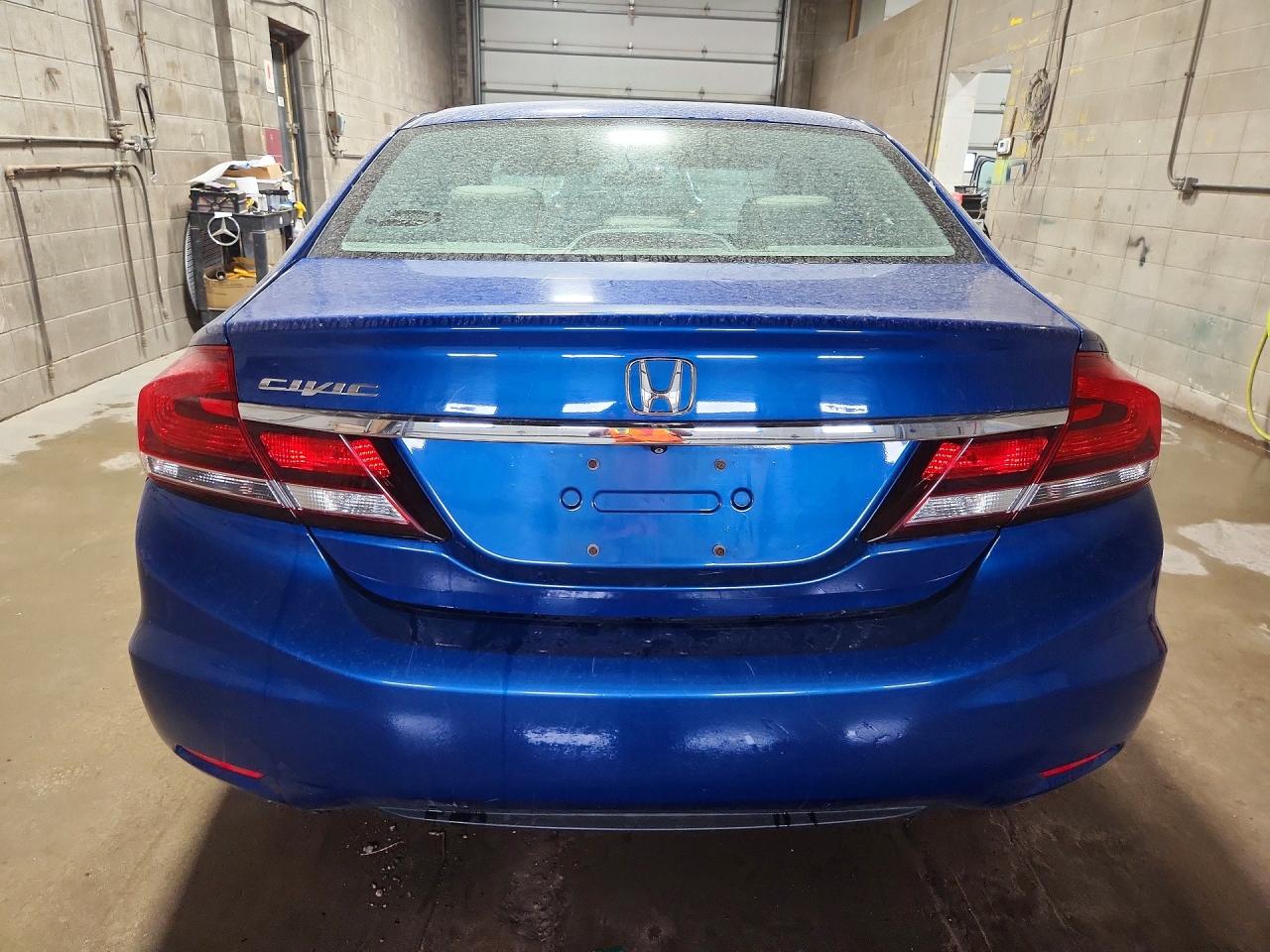 2013 Honda Civic Lx Blue vin: 19XFB2F54DE013558