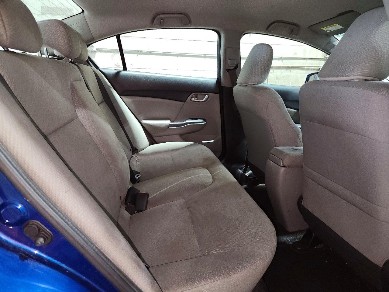 2013 Honda Civic Lx Blue vin: 19XFB2F54DE013558