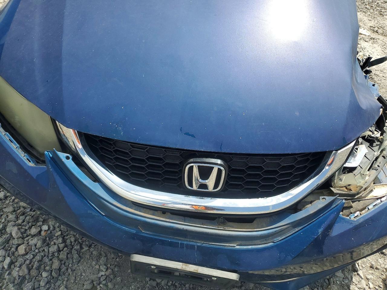 2013 Honda Civic Lx Blue vin: 19XFB2F54DE016962