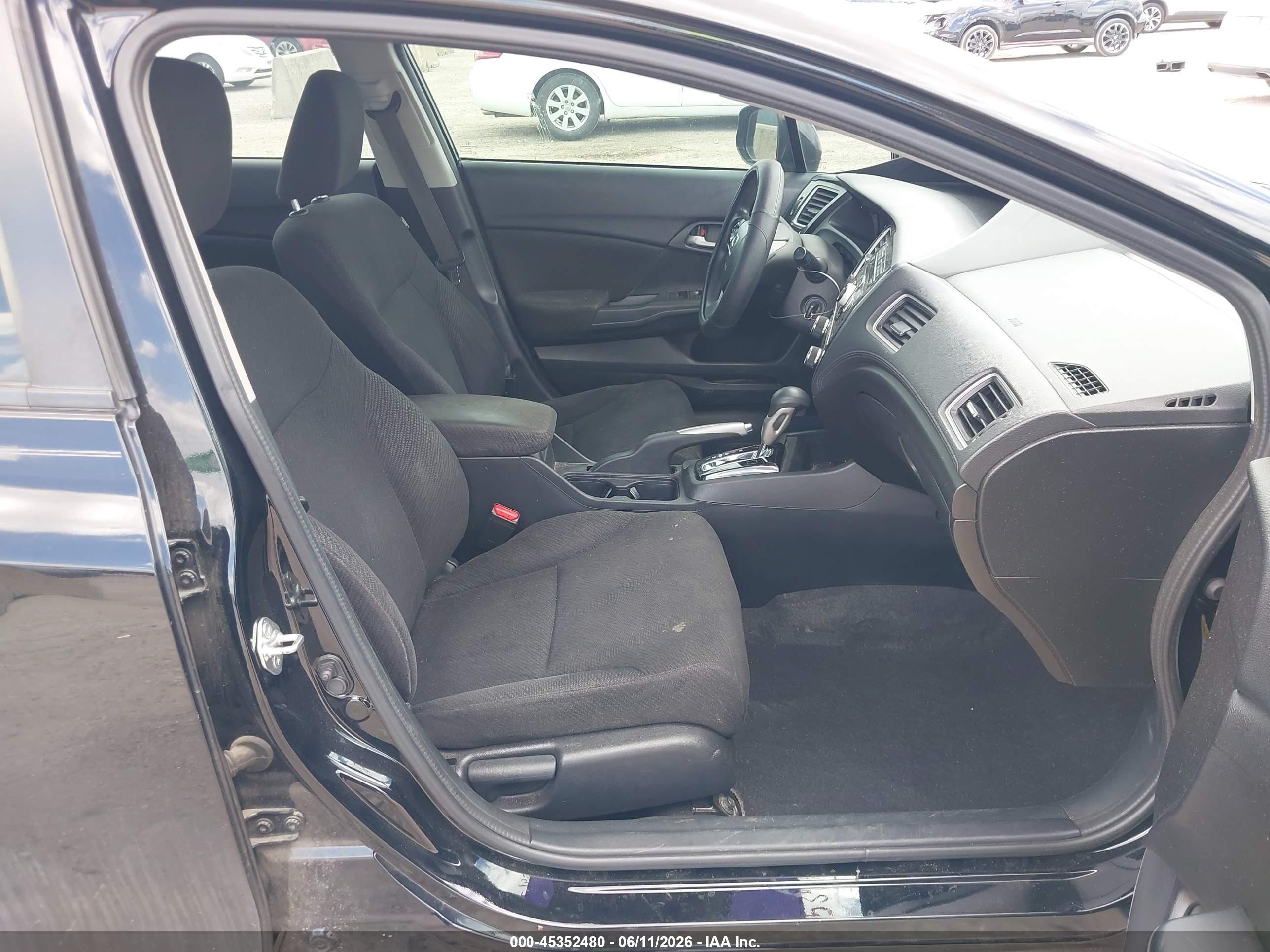 2013 Honda Civic Lx Black vin: 19XFB2F54DE019506