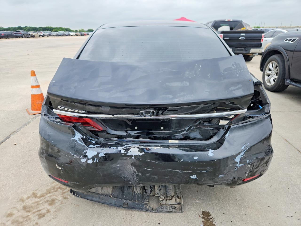 2013 Honda Civic Lx Black vin: 19XFB2F54DE022499
