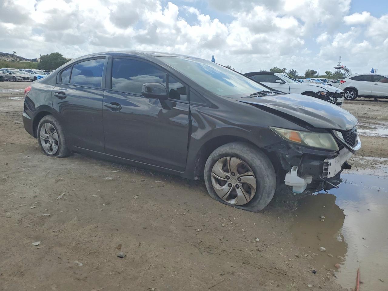 2013 Honda Civic Lx Brown vin: 19XFB2F54DE027685