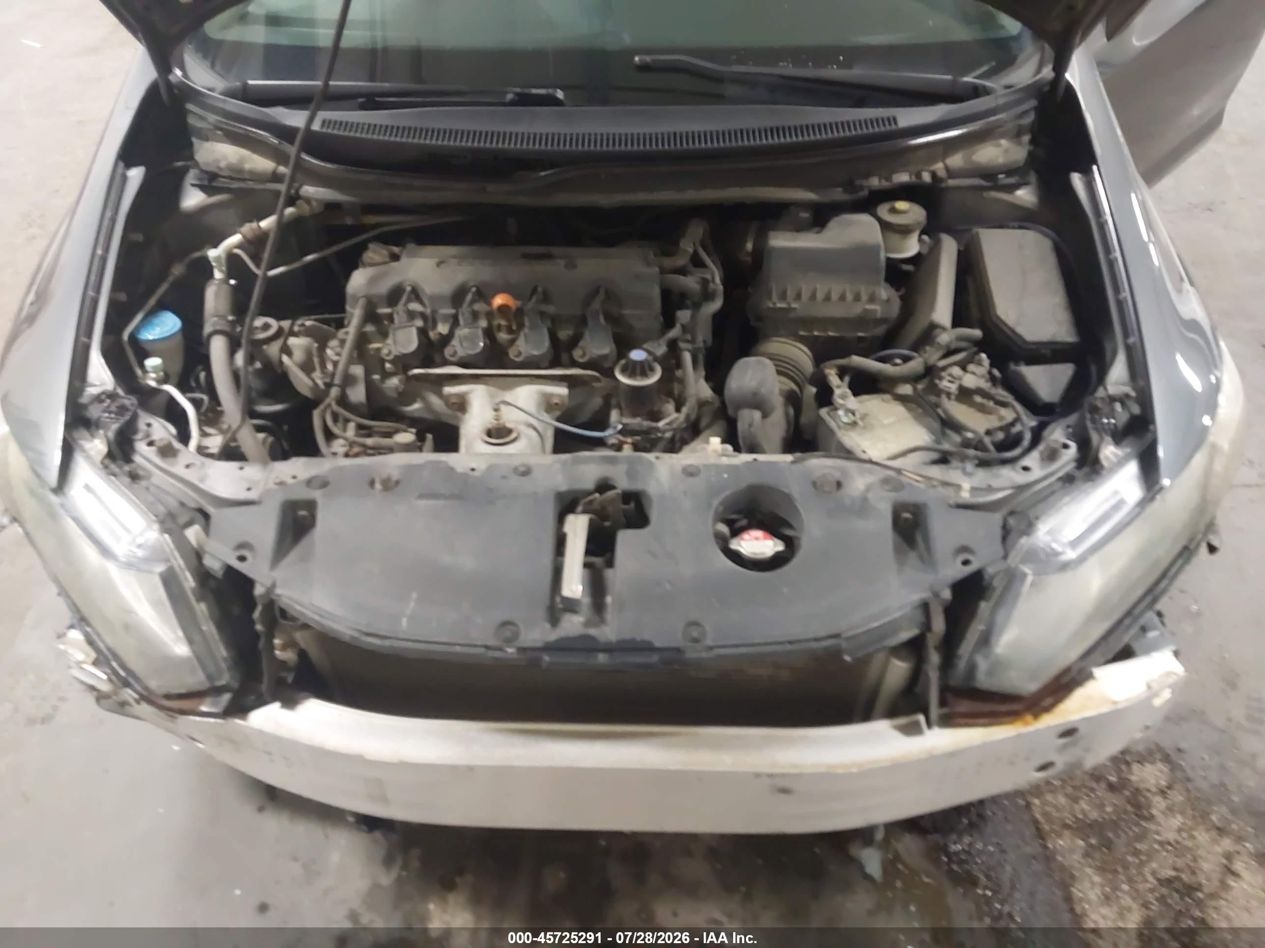 2013 Honda Civic Lx Серый vin: 19XFB2F54DE057544