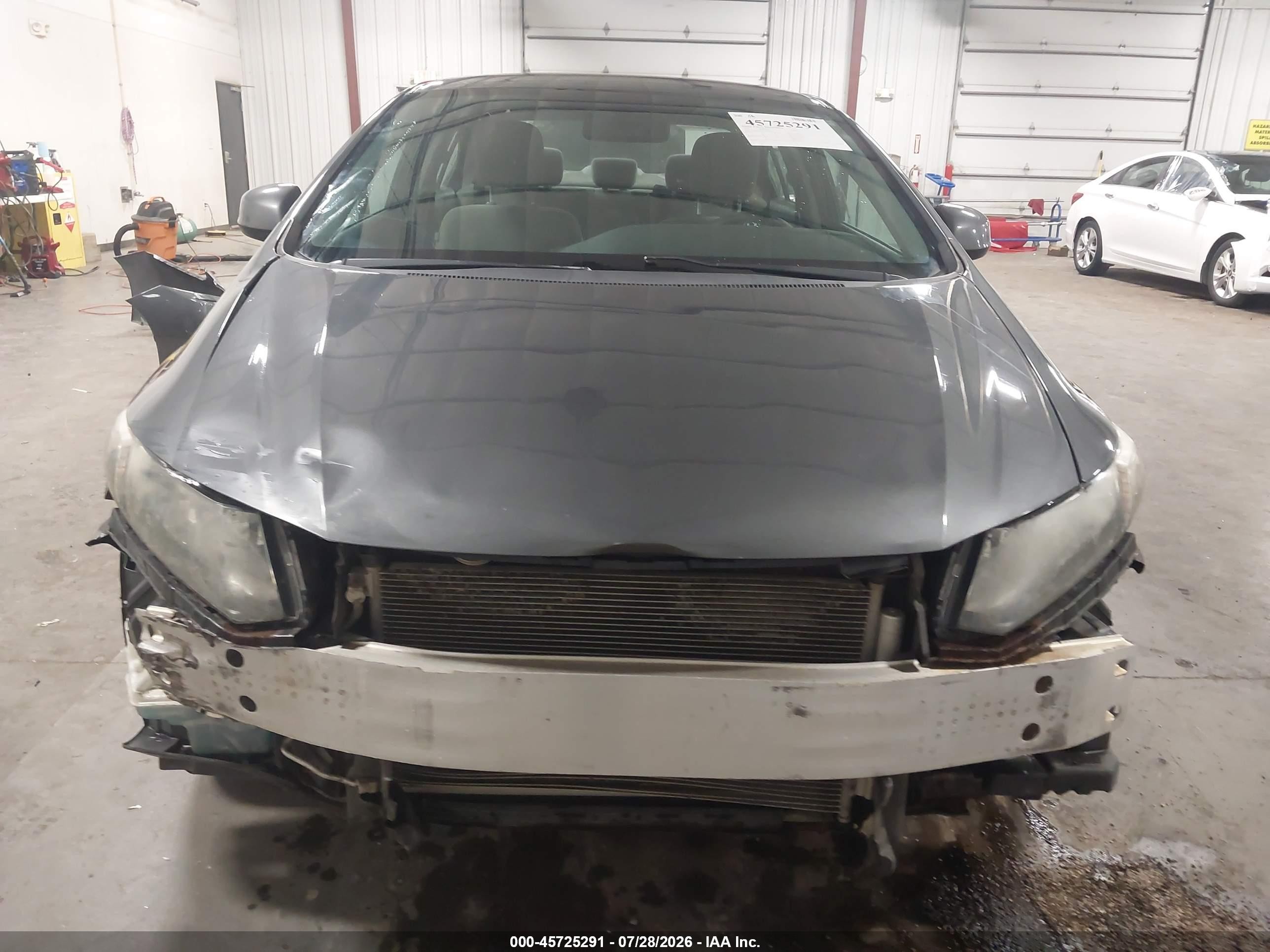 2013 Honda Civic Lx Серый vin: 19XFB2F54DE057544