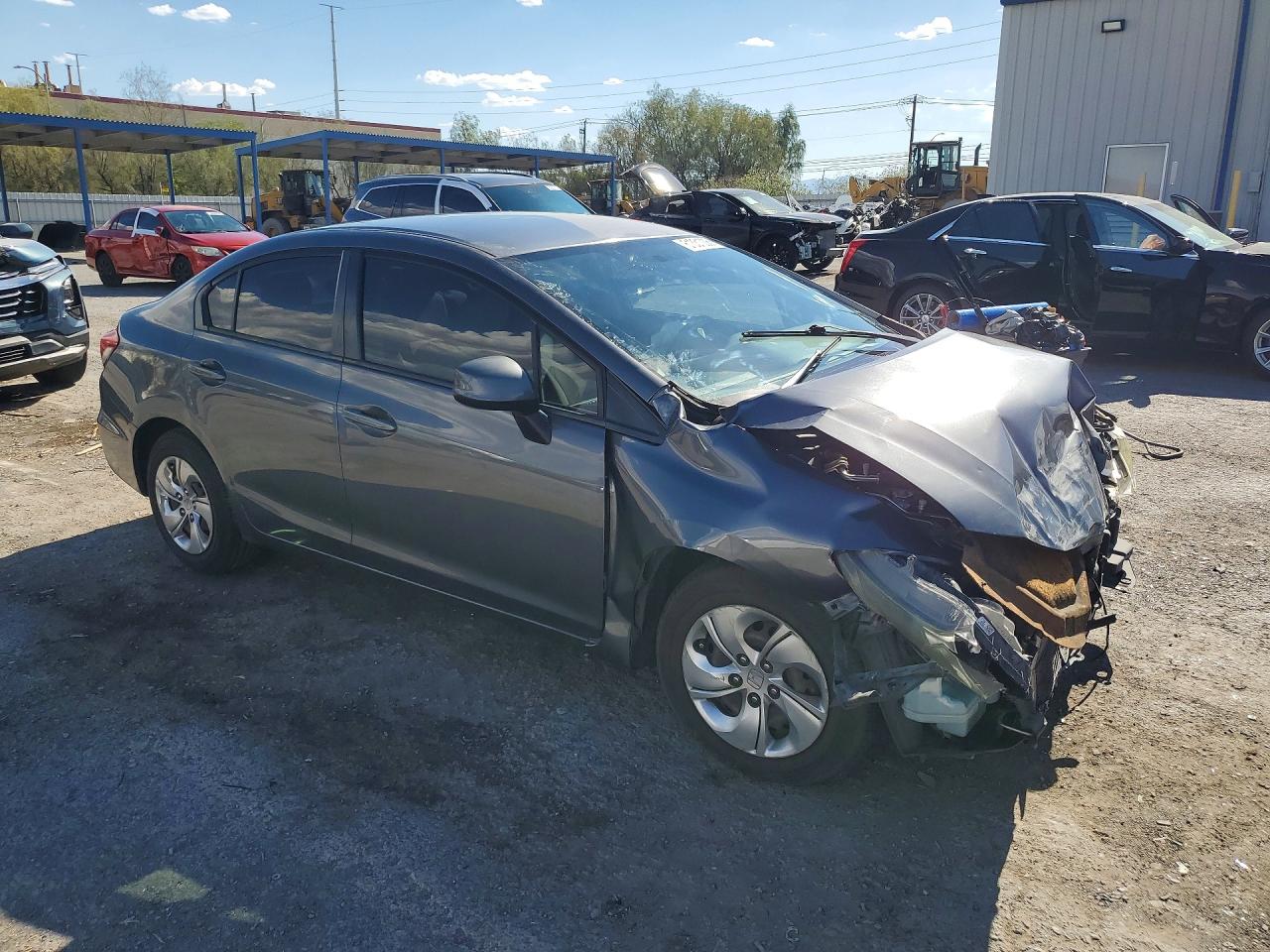 2013 Honda Civic Lx Charcoal vin: 19XFB2F54DE058693
