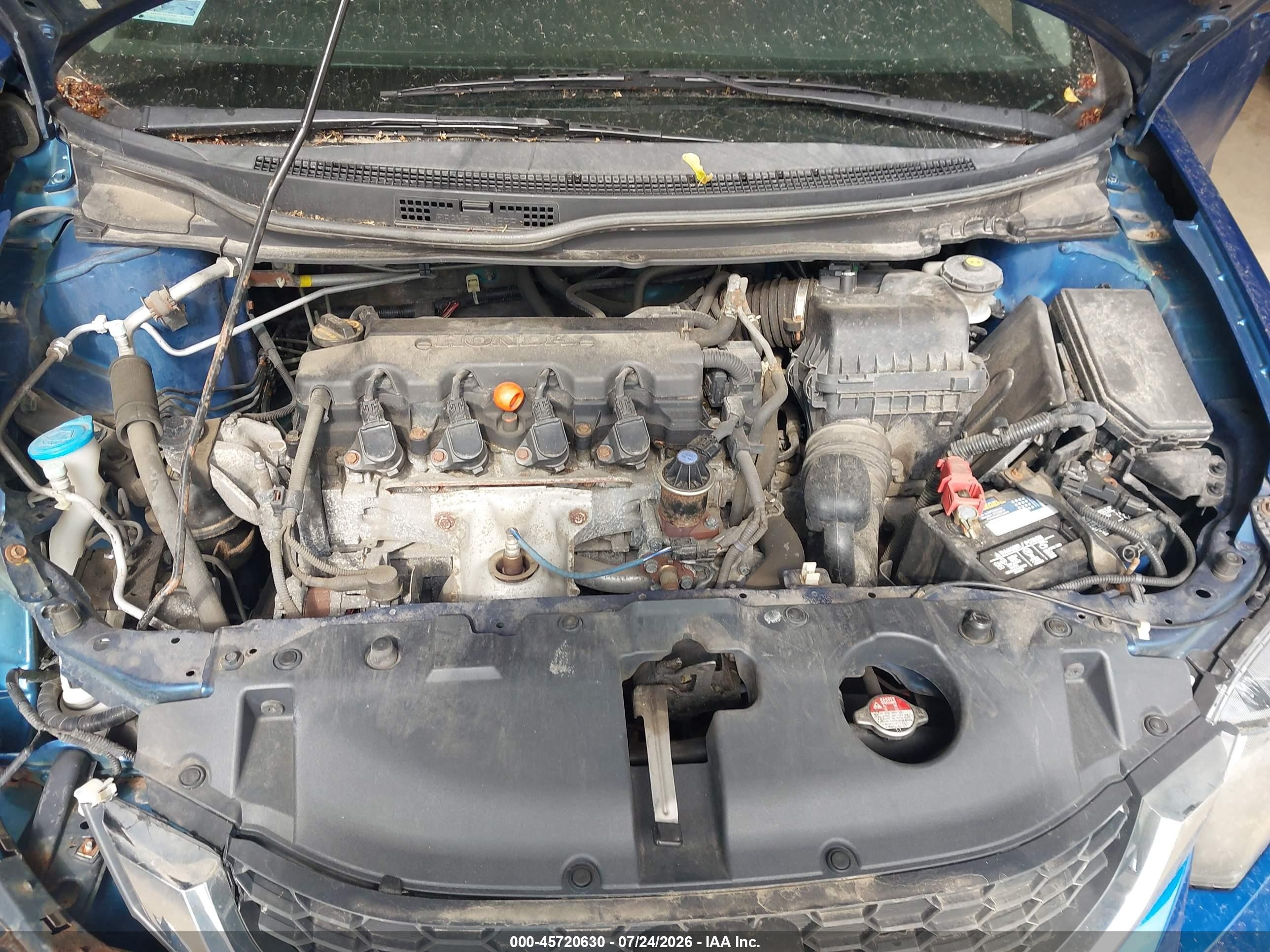 2013 Honda Civic Lx Blue vin: 19XFB2F54DE059701