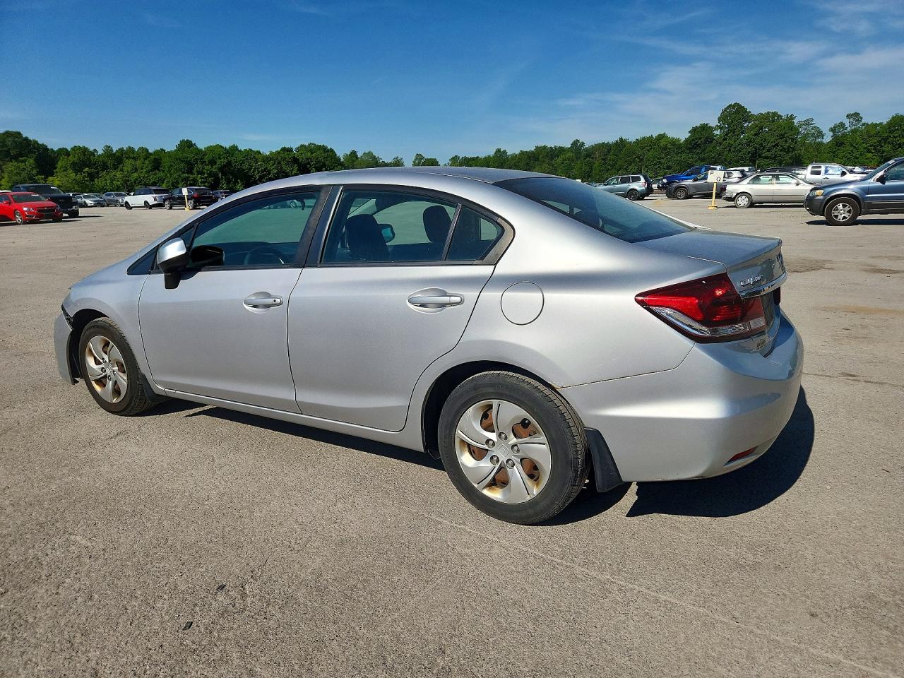 2013 Honda Civic Lx Silver vin: 19XFB2F54DE060833
