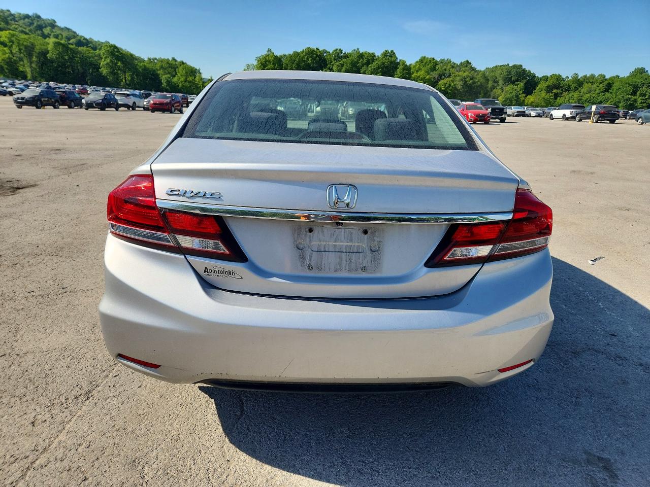 2013 Honda Civic Lx Silver vin: 19XFB2F54DE060833