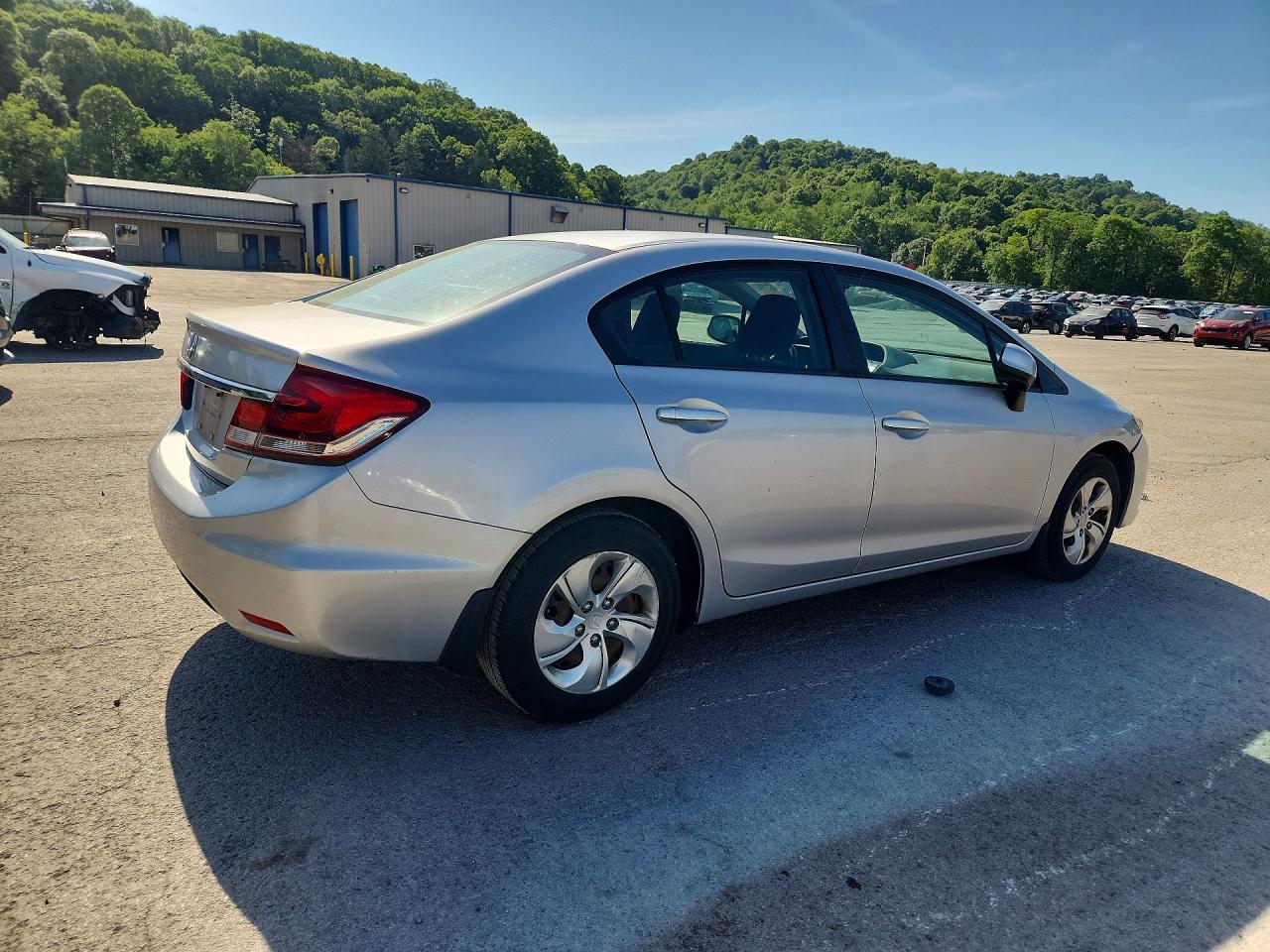 2013 Honda Civic Lx Silver vin: 19XFB2F54DE060833