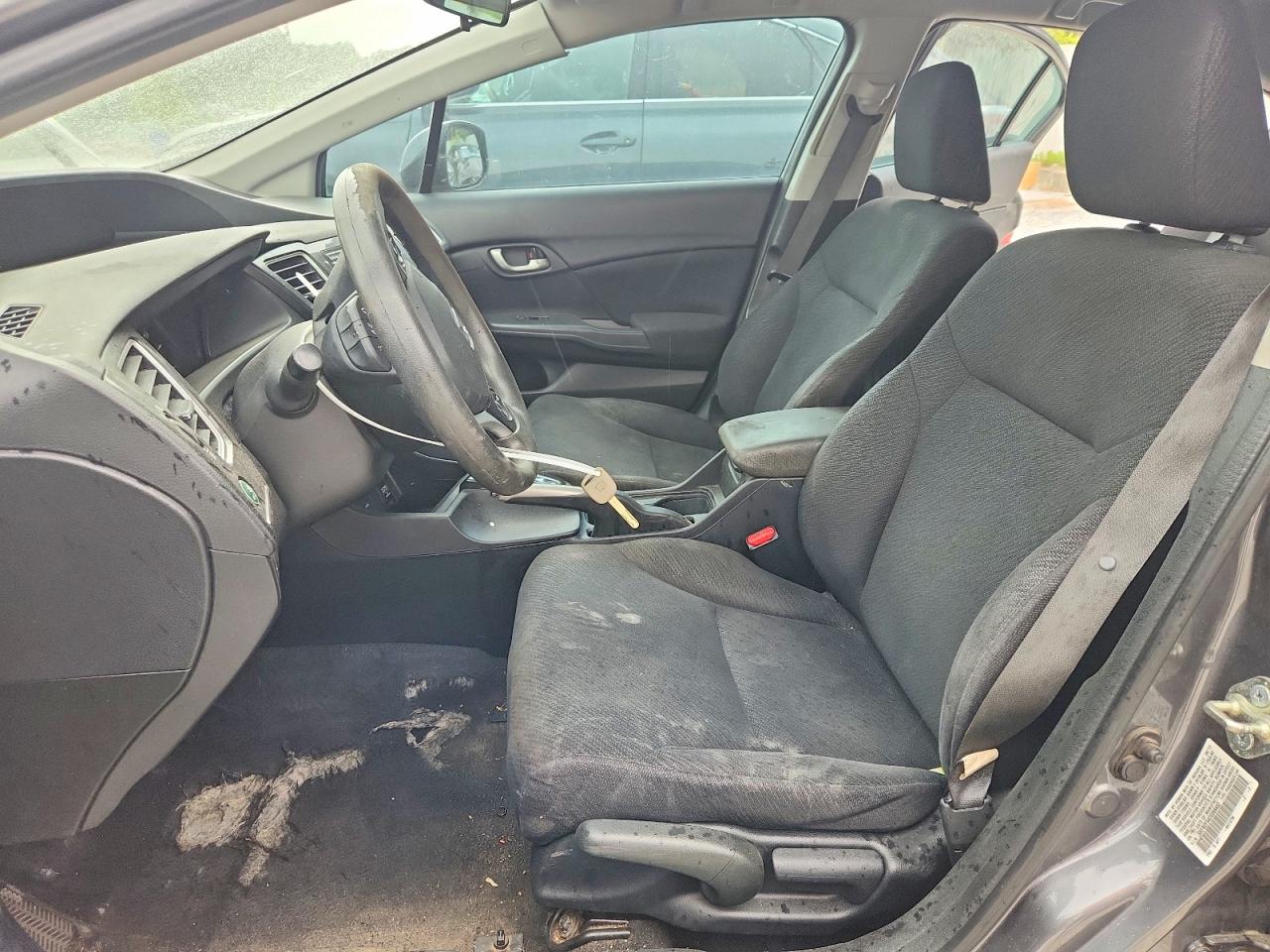 2013 Honda Civic Lx Gray vin: 19XFB2F54DE069452