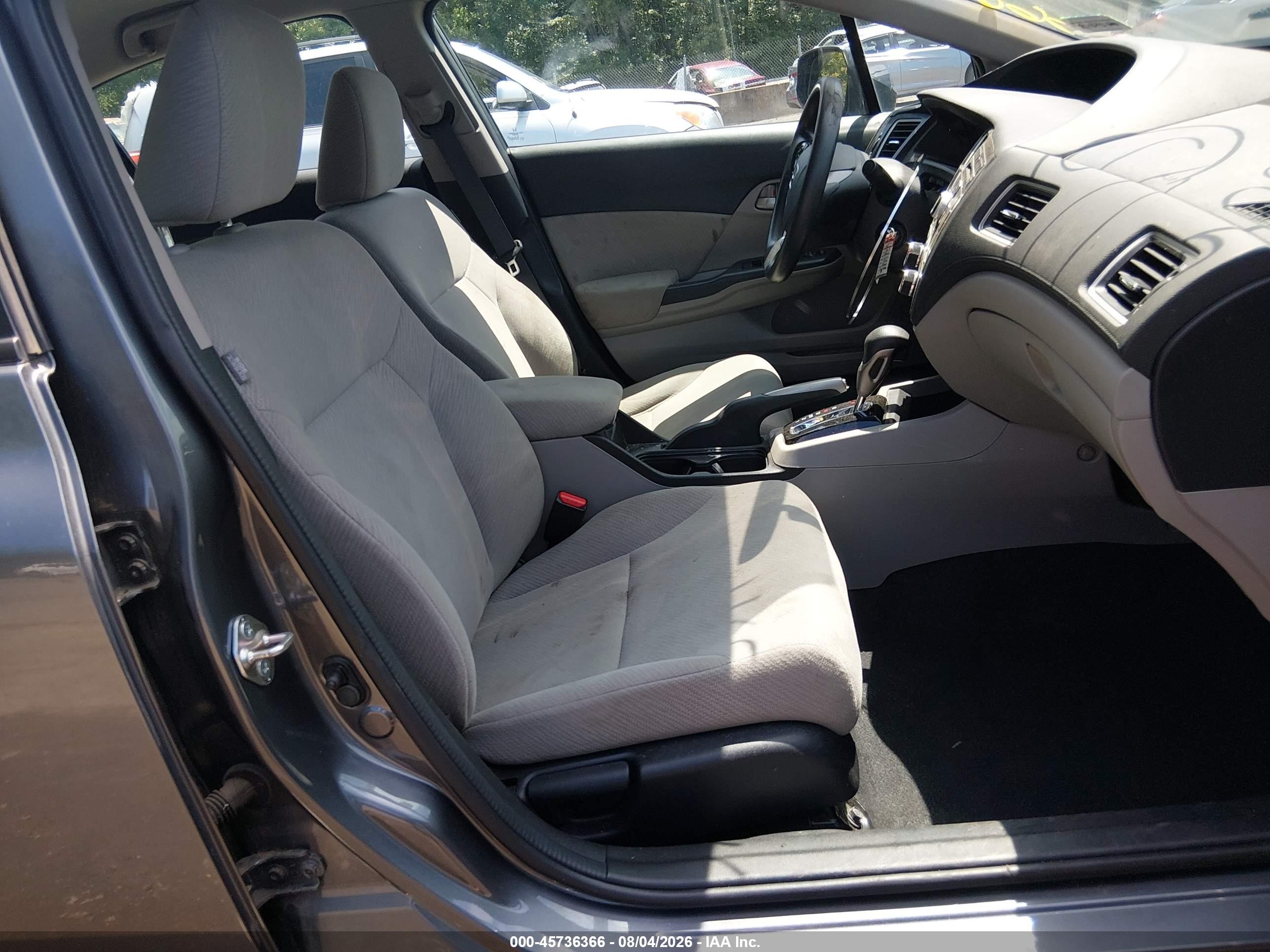2013 Honda Civic Lx Серый vin: 19XFB2F54DE070858