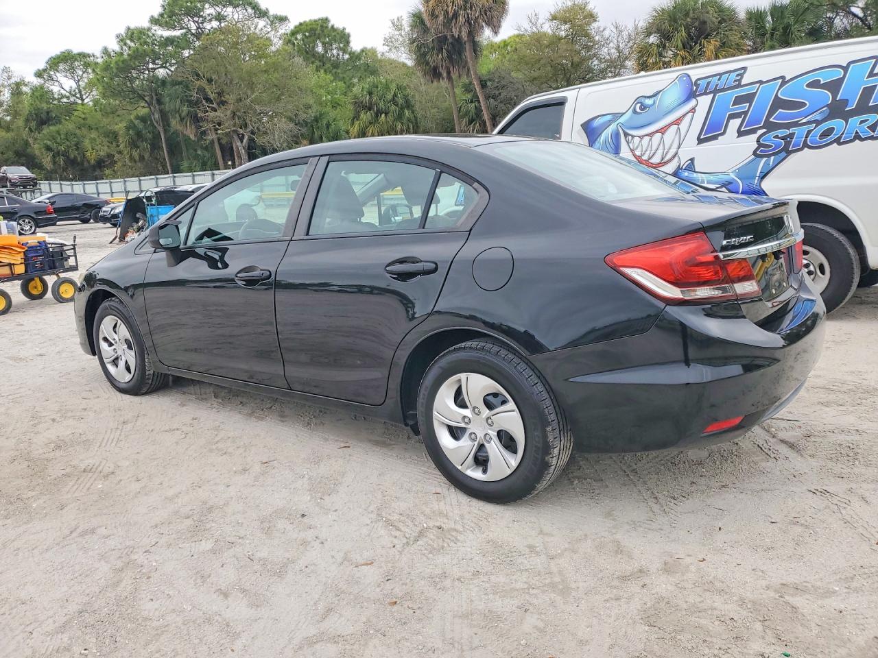 2013 Honda Civic Lx Black vin: 19XFB2F54DE080774