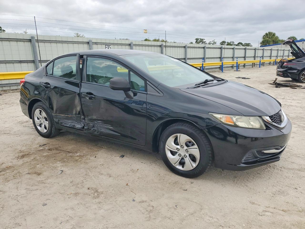 2013 Honda Civic Lx Black vin: 19XFB2F54DE080774