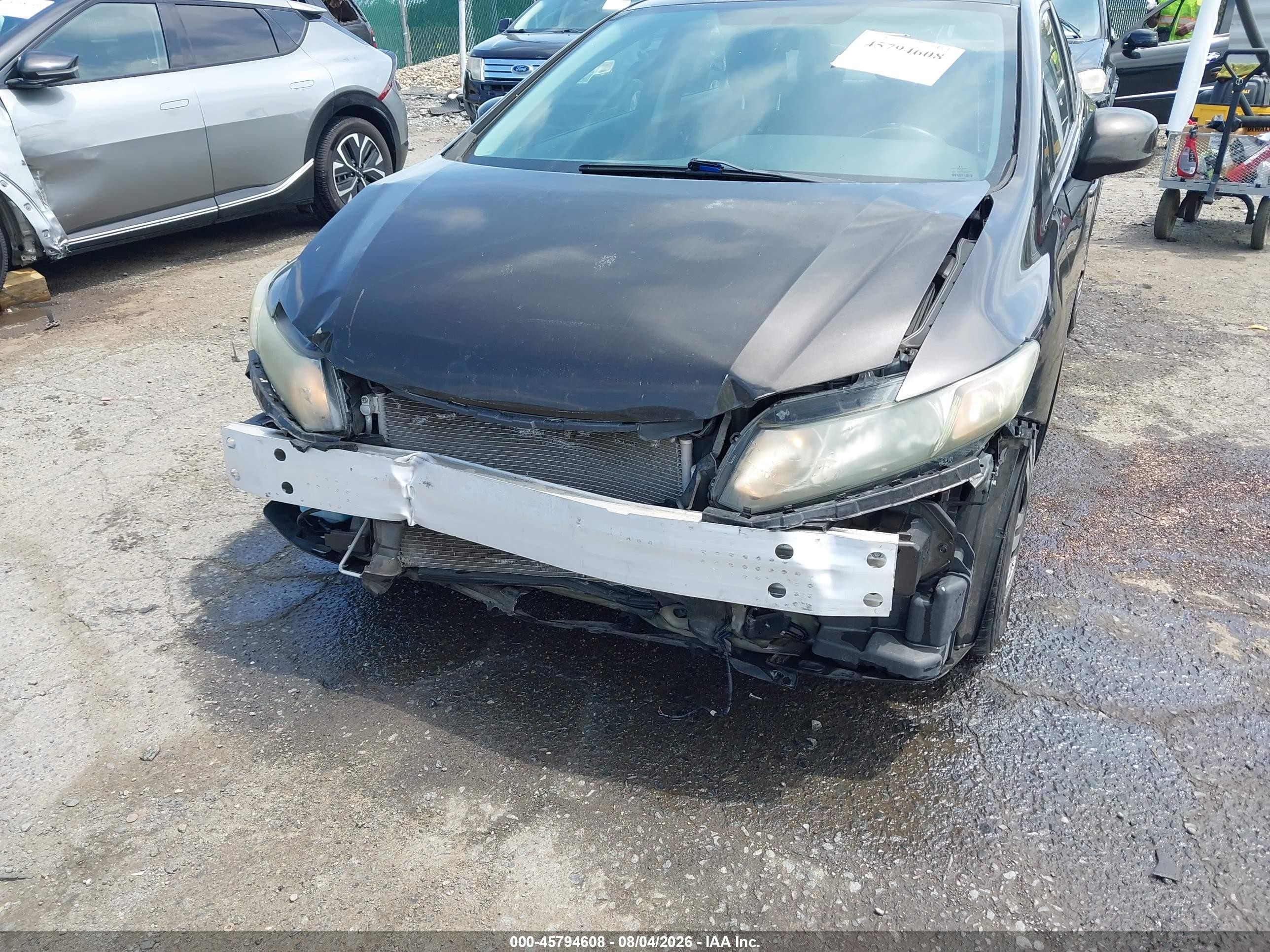 2013 Honda Civic Lx Gray vin: 19XFB2F54DE206776