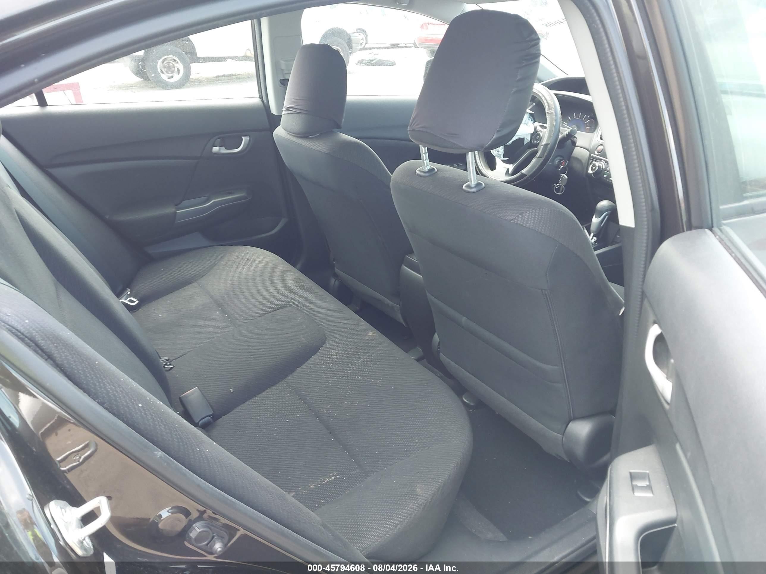2013 Honda Civic Lx Gray vin: 19XFB2F54DE206776
