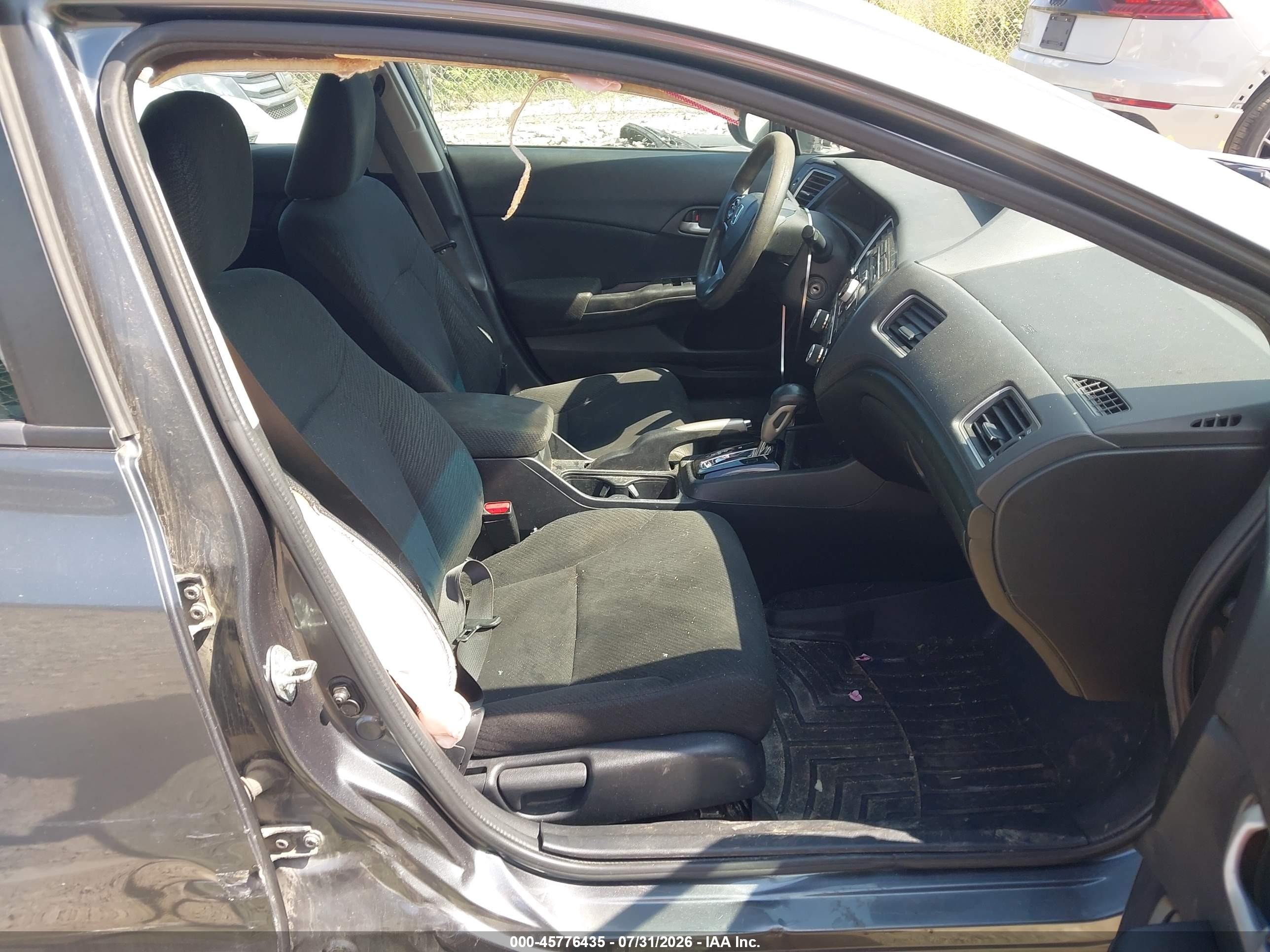 2013 Honda Civic Lx Gray vin: 19XFB2F54DE210410