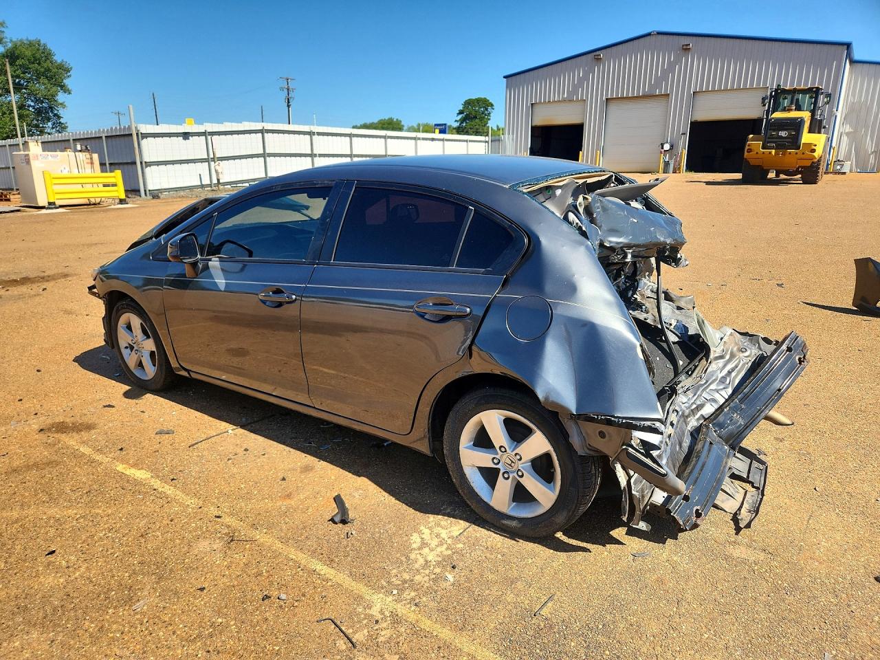 2013 Honda Civic Lx Gray vin: 19XFB2F54DE215588