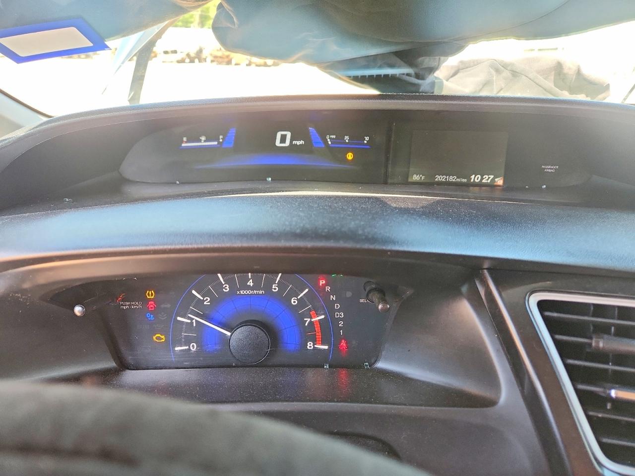 2013 Honda Civic Lx Gray vin: 19XFB2F54DE215588