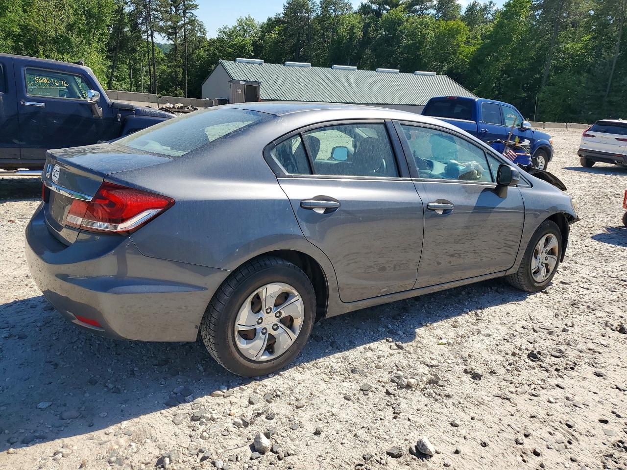 2013 Honda Civic Lx Серый vin: 19XFB2F54DE215624