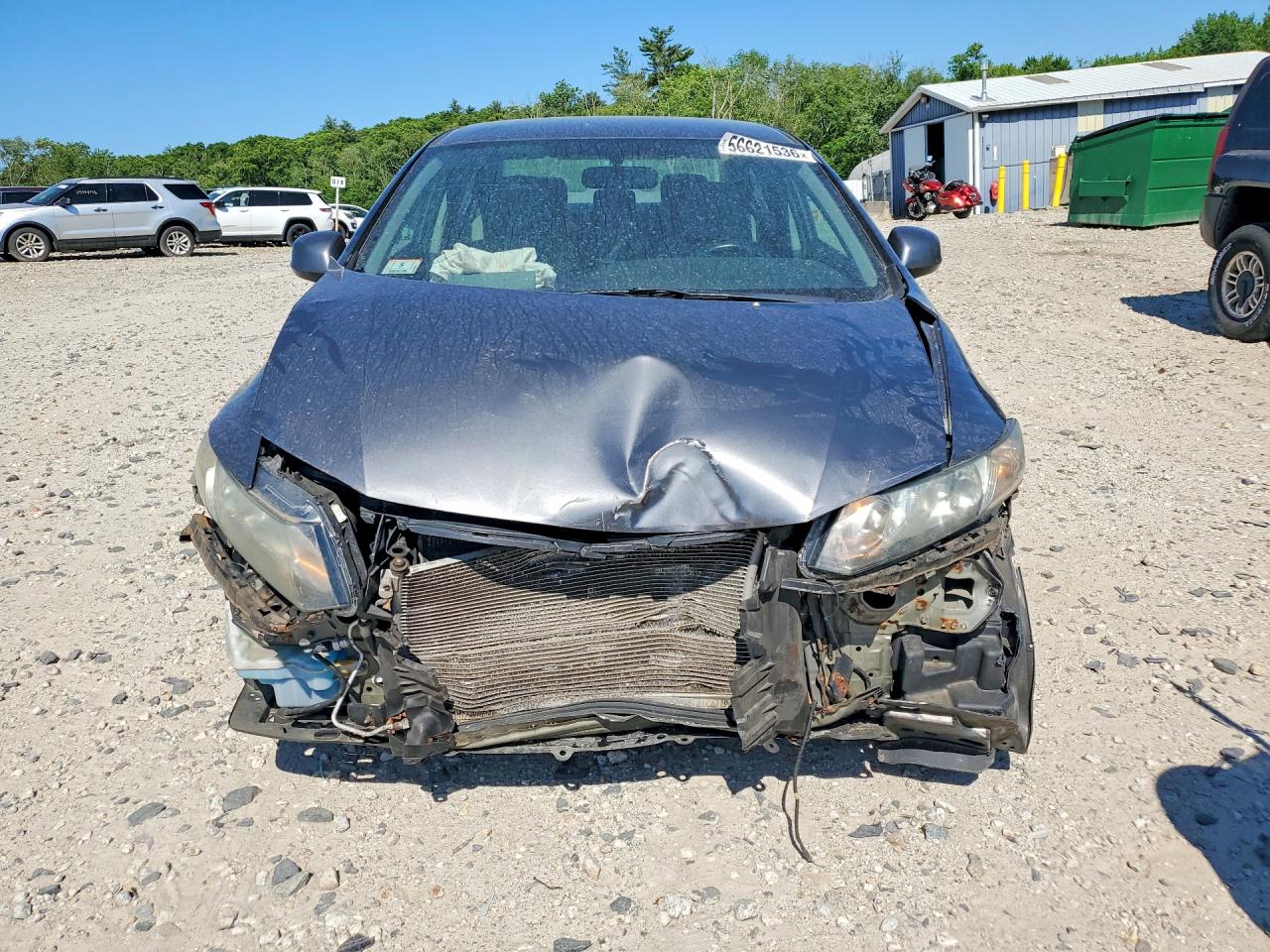 2013 Honda Civic Lx Серый vin: 19XFB2F54DE215624