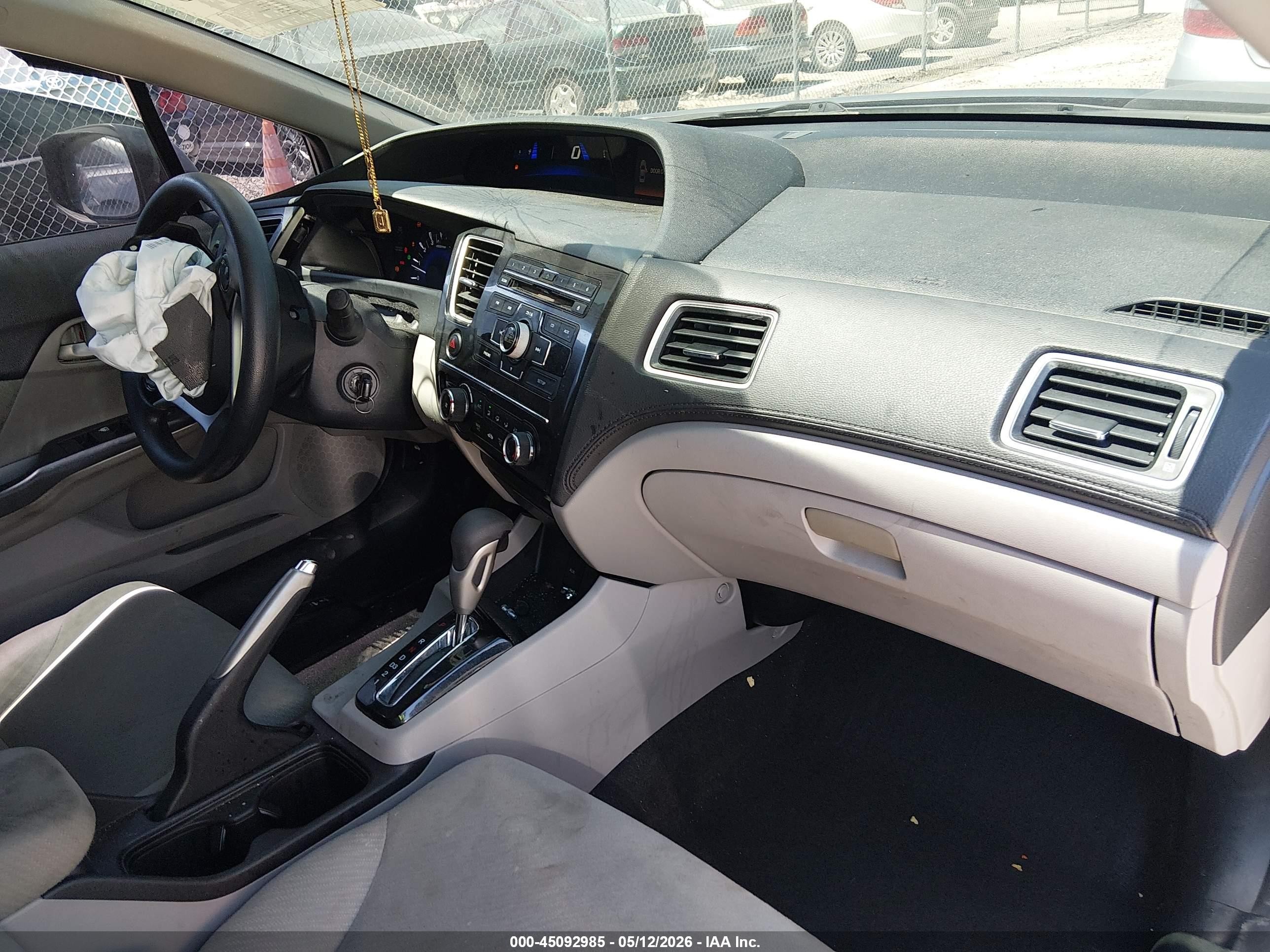 2013 Honda Civic Lx Gray vin: 19XFB2F54DE216725