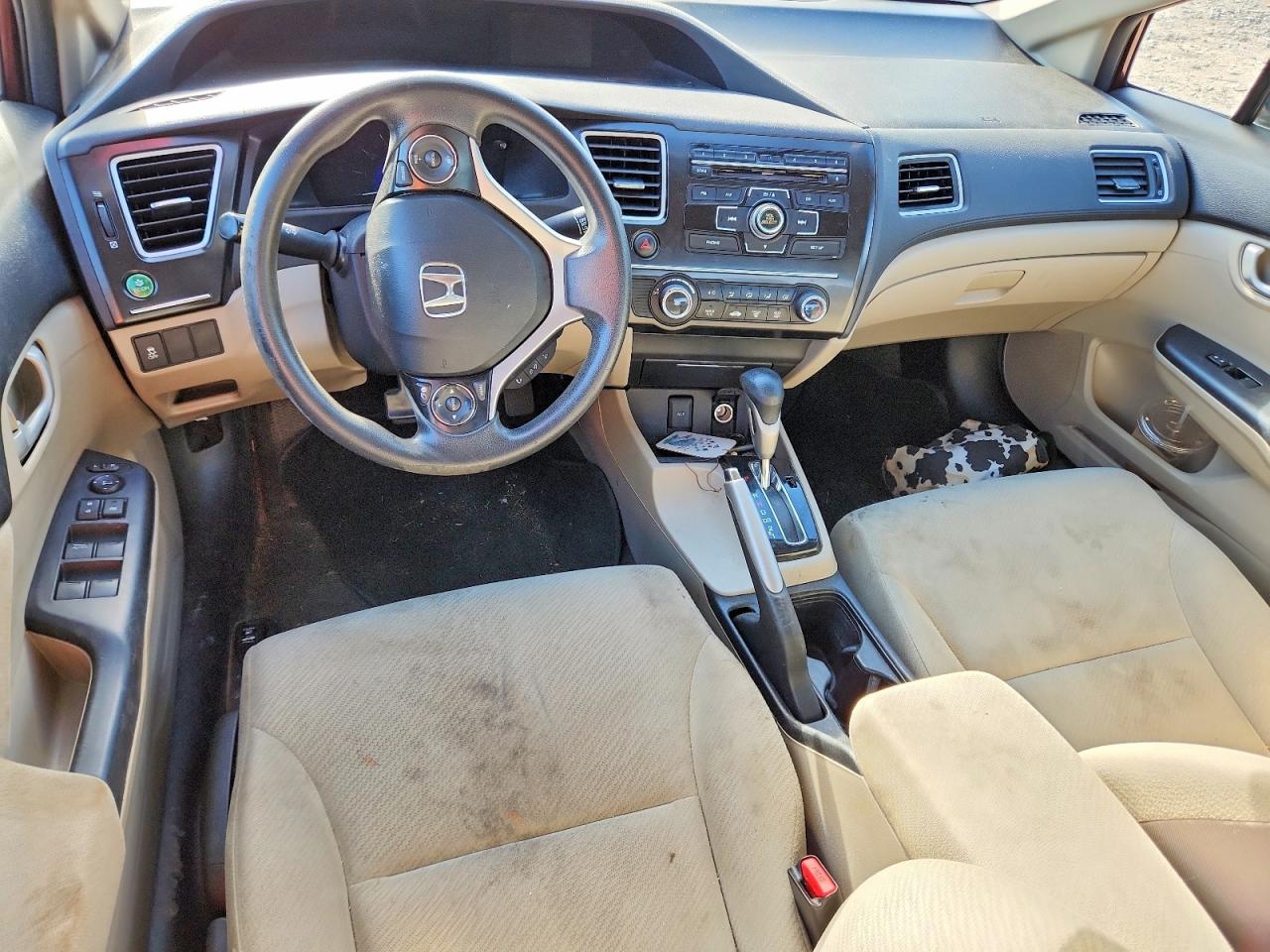 2013 Honda Civic Lx Burgundy vin: 19XFB2F54DE220693