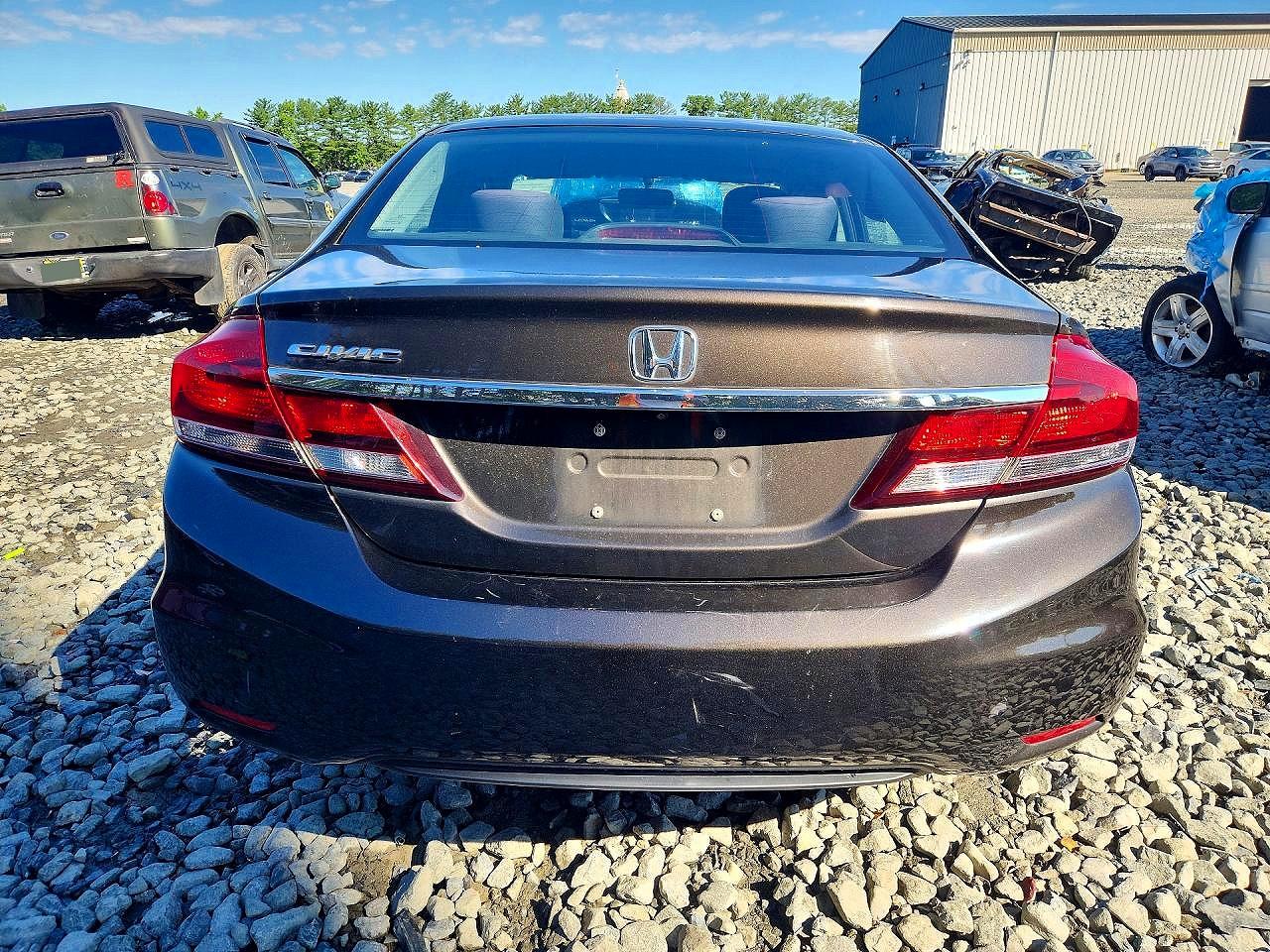 2013 Honda Civic Lx Gray vin: 19XFB2F54DE227126