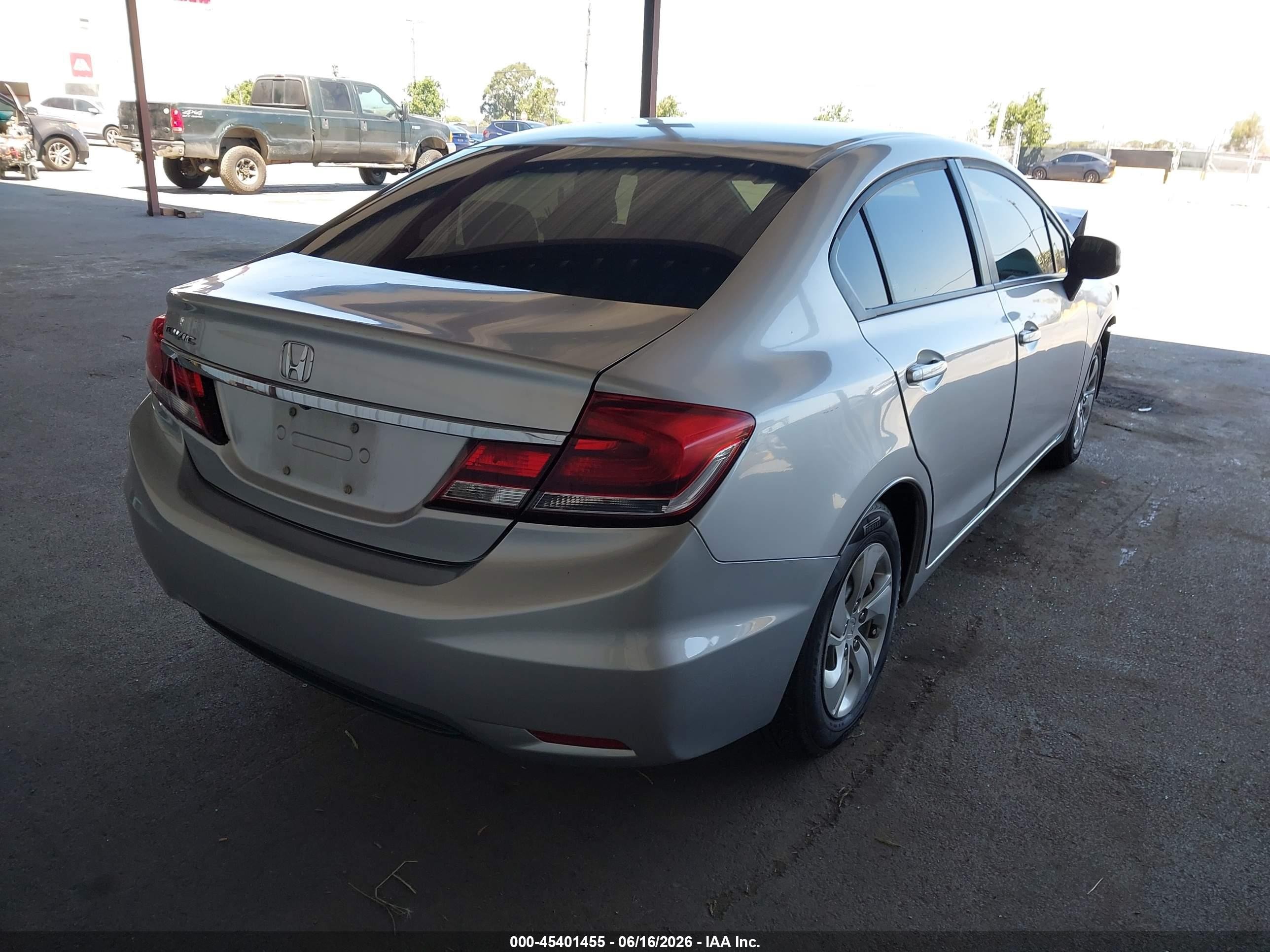 2013 Honda Civic Lx Silver vin: 19XFB2F54DE251927