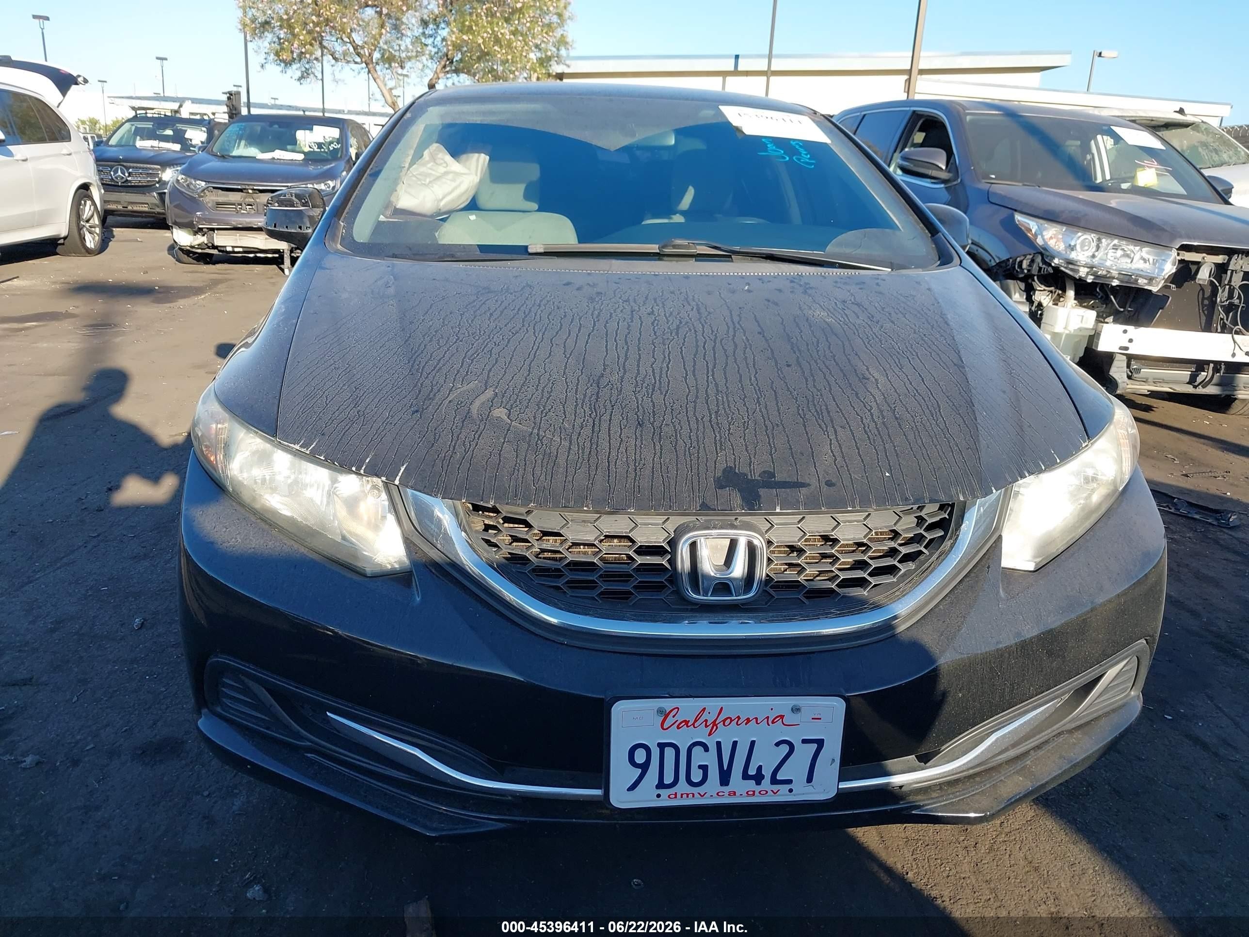2013 Honda Civic Lx Black vin: 19XFB2F54DE252558