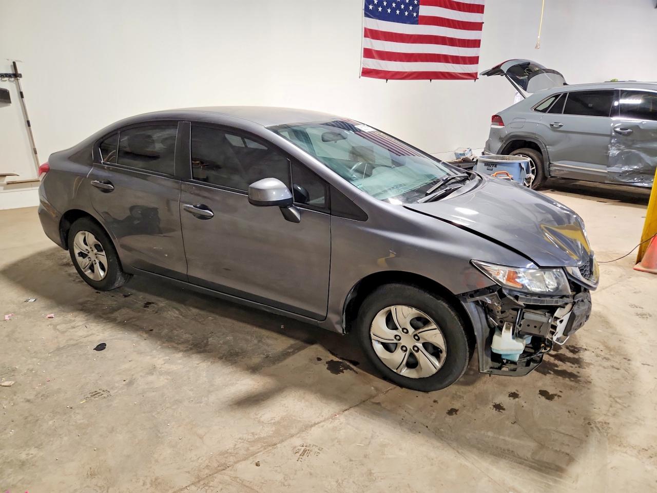 2013 Honda Civic Lx Серебряный vin: 19XFB2F54DE265634