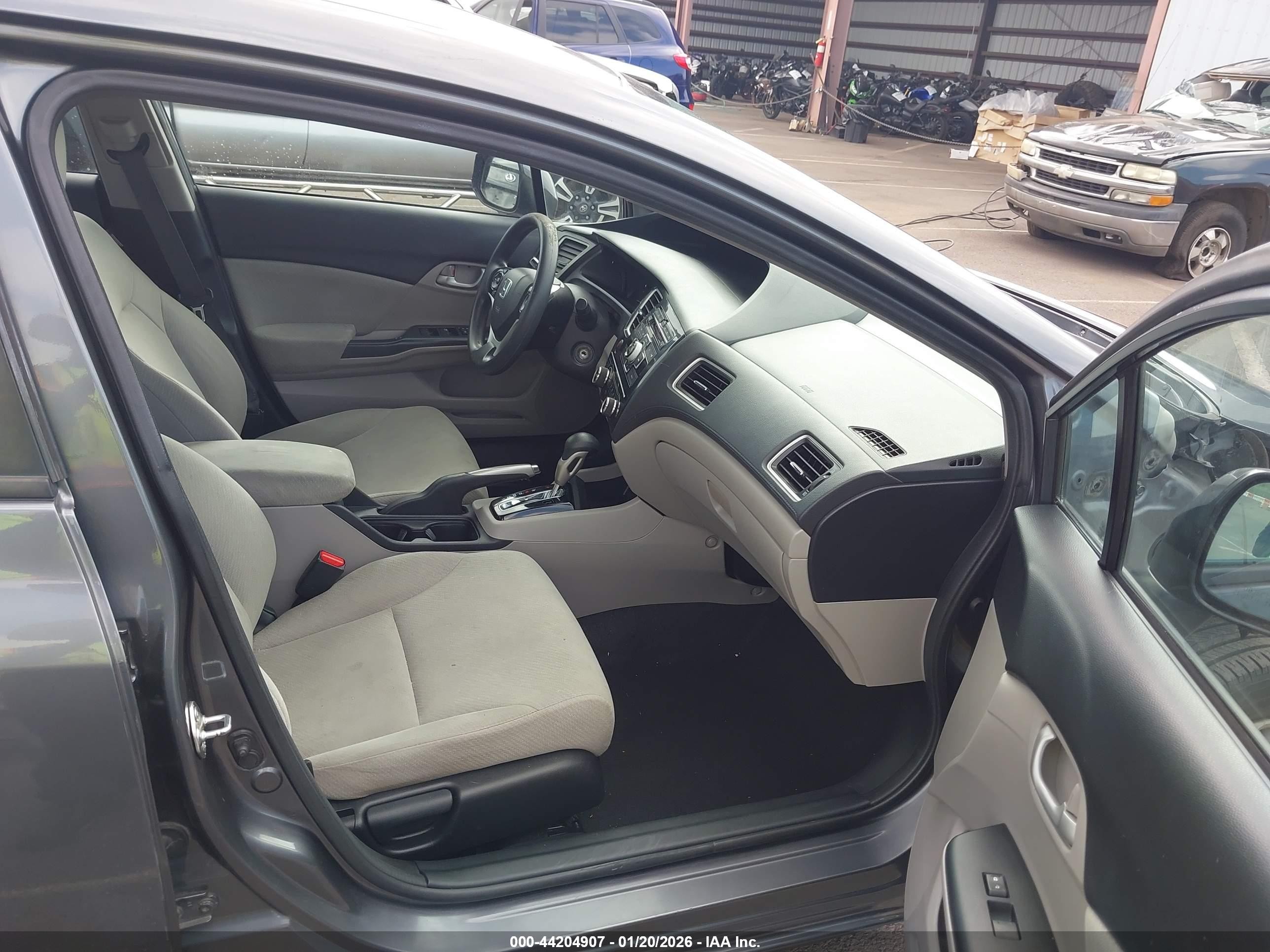 2013 Honda Civic Lx Gray vin: 19XFB2F54DE278349