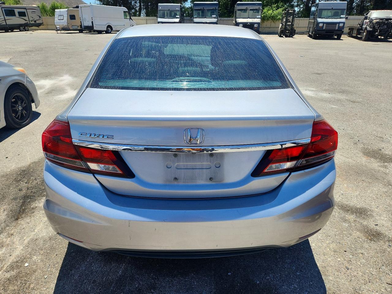 2013 Honda Civic Lx Silver vin: 19XFB2F54DE289870