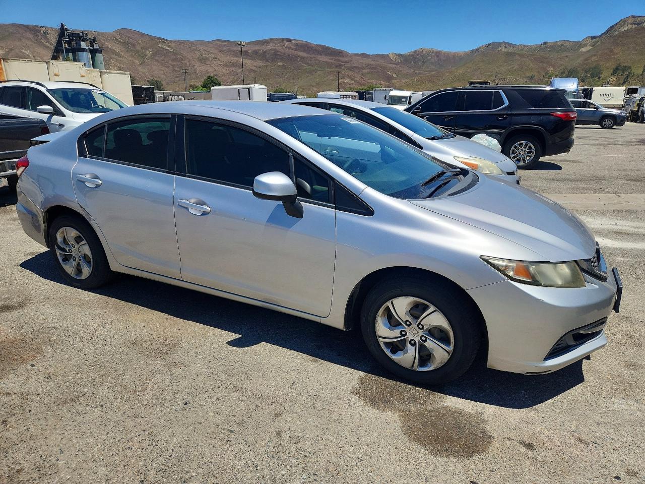 2013 Honda Civic Lx Silver vin: 19XFB2F54DE289870