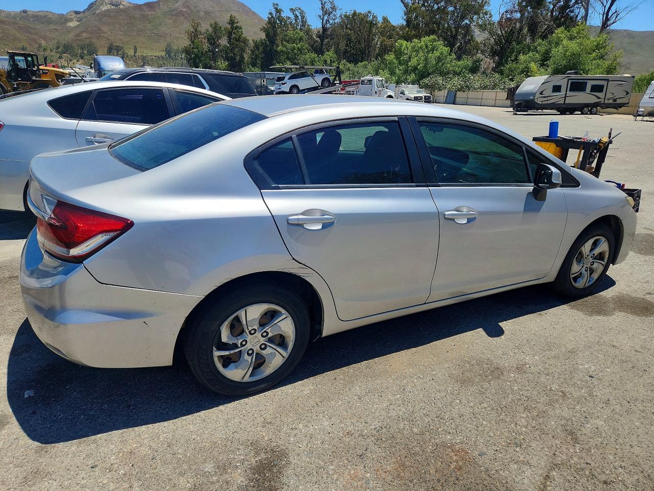 2013 Honda Civic Lx Silver vin: 19XFB2F54DE289870