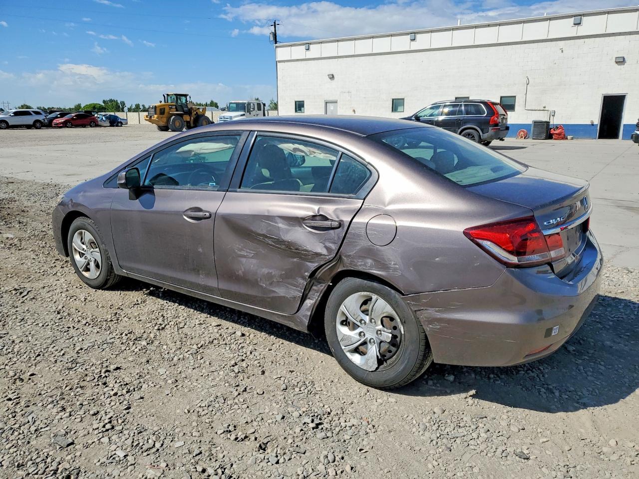 2013 Honda Civic Lx Brown vin: 19XFB2F54DE289965