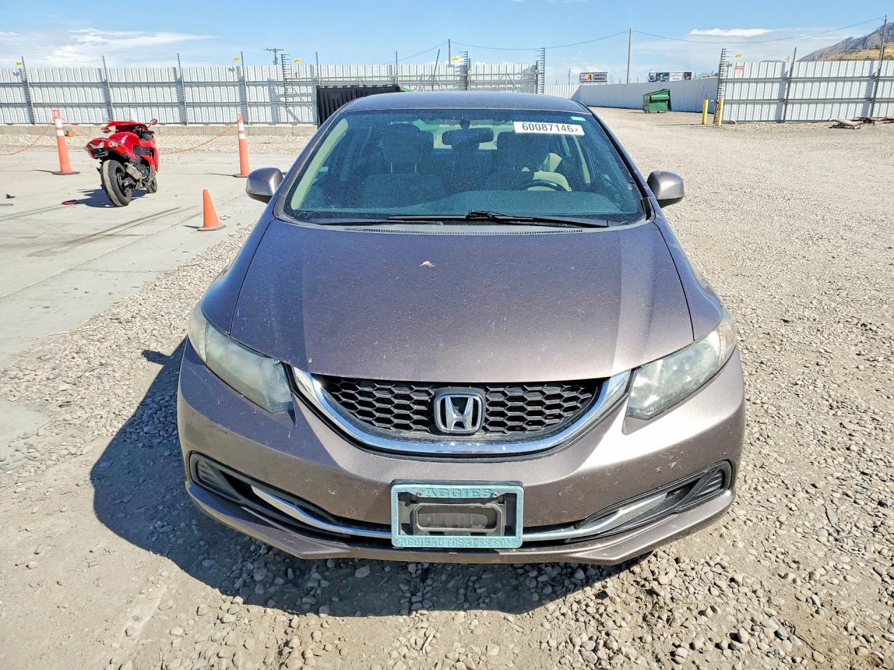 2013 Honda Civic Lx Brown vin: 19XFB2F54DE289965