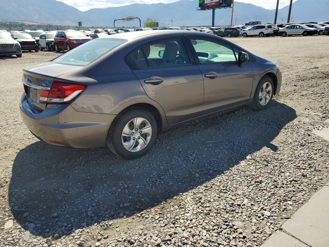 2013 Honda Civic Lx Brown vin: 19XFB2F54DE289965
