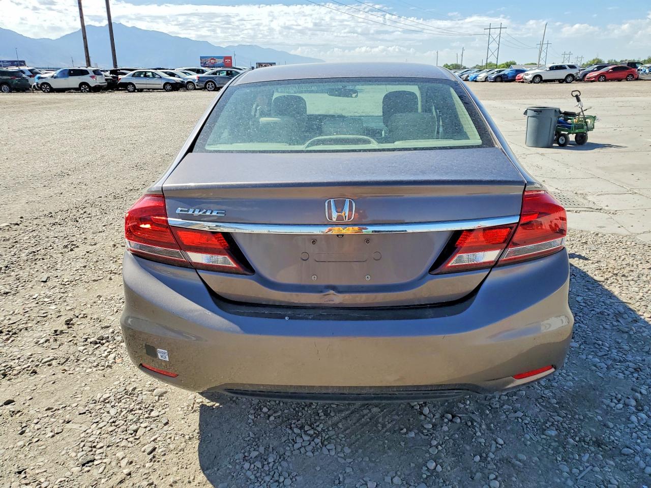 2013 Honda Civic Lx Brown vin: 19XFB2F54DE289965