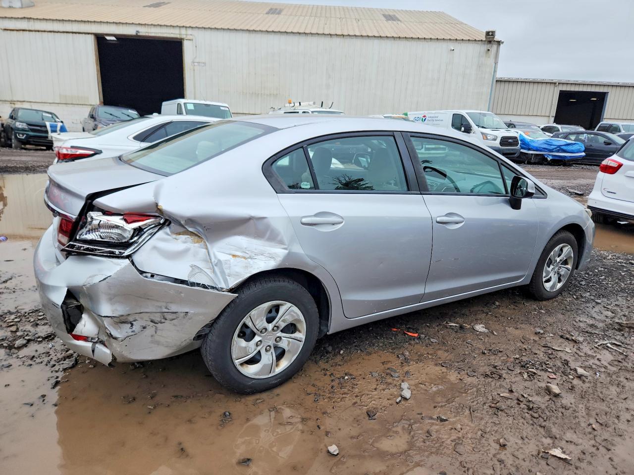 2013 Honda Civic Lx Серебряный vin: 19XFB2F54DE290940